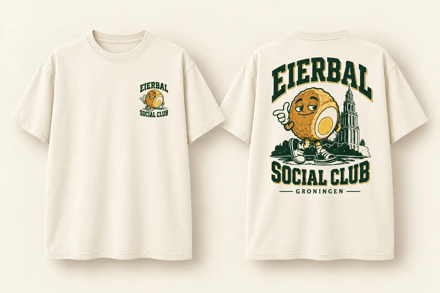 The Original T-shirt — Cream — productbeeld