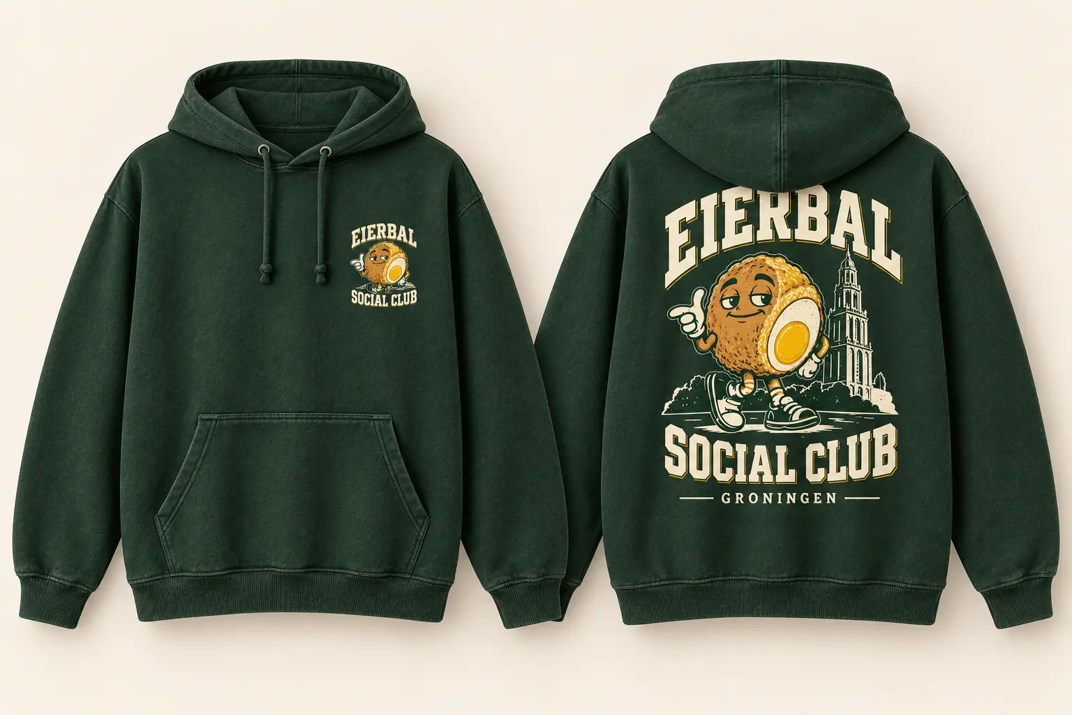 Club Hoodie — Forest — productbeeld
